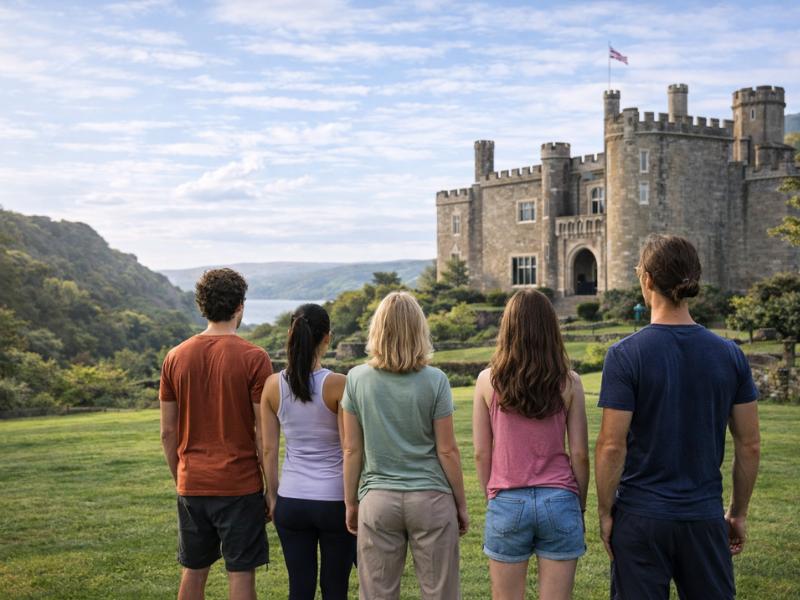 our team in Watermouth Castle